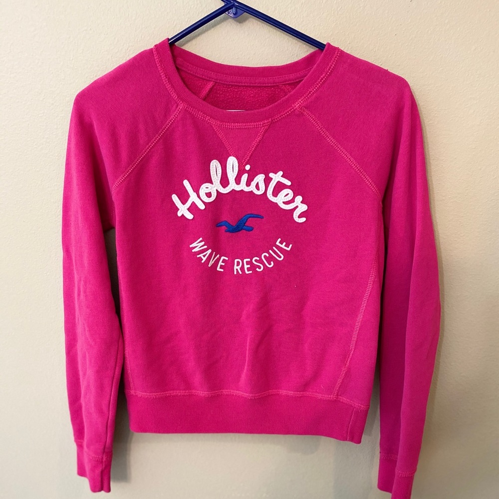 Hollister Wave Rescue Crewneck sweatshirt Pink
